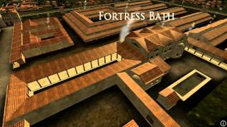 Animation of ancient Roman Fort in Caerleon Wales [upl. by Noillid]