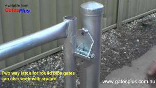 Gate Latch 2 way for round pipe and square [upl. by Mycah534]