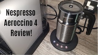 Nespresso Aeroccino 4 Milk Frother Review  Worth upgrading from the Aeroccino 3 [upl. by Ahtreb]