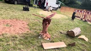 A fabulous range of wooden sculpture at Caerleon festival 2024 [upl. by Benton]