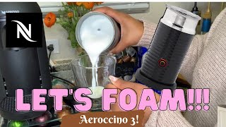 How To Foam Milk With Aeroccino 3 Make Coffee With Foam Tips amp Tricks  Easy Foamed Latte Recipe [upl. by Lledo]