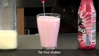 How to make a fat free milkshake using an aerolatte milk frother [upl. by Heiskell]