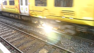 Merseyrail 507 009 making arcs at Birkdale station [upl. by Affra906]