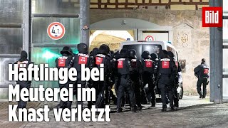 Gefängnismeuterei Polizei stürmt Knast in Thüringen  JVA Untermaßfeld [upl. by Paley984]