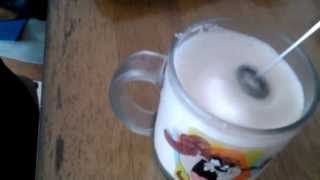 Aerolatte Review Frothing Cold Milk In Under 1 Minute [upl. by Aikaz579]